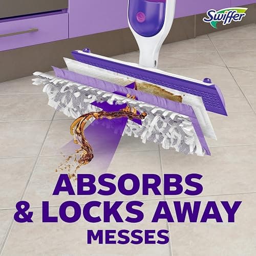 Swiffer PowerMop Multi-Surface Mop Kit for Floor Cleaning, Fresh Scent, Mopping Kit Includes PowerMop, 2 Mopping Pad Refills, 1 Floor Cleaning Solution with Fresh Scent and 2 Batteries thumbnail 10
