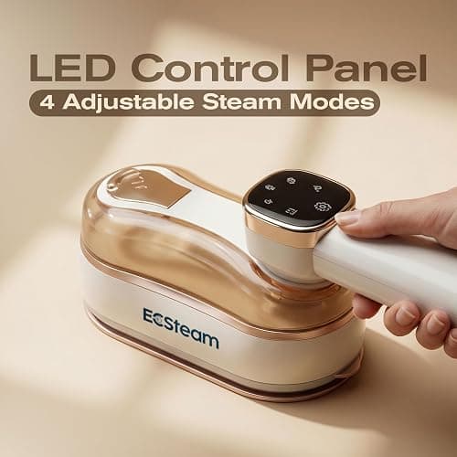 ECSteam Steamer for Clothes & Iron 2 in 1, Portable Clothes Steamer Handheld & Travel Steam Iron for Clothes, 1200W 20s Fast Heat-Up, Foldable Design, 180ml Tank, 23 Min Steam, 120V Wrinkle Remover thumbnail 6