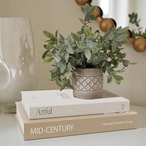Aesthetic Decorative Books Set of 2 - Stylish Boxes for Coffee Table Decor | Beautiful Modern Home Decoration for Your Bookshelf or Mantel Decor - Fake/Faux Books as Photo Storage and Keepsake Box thumbnail 5