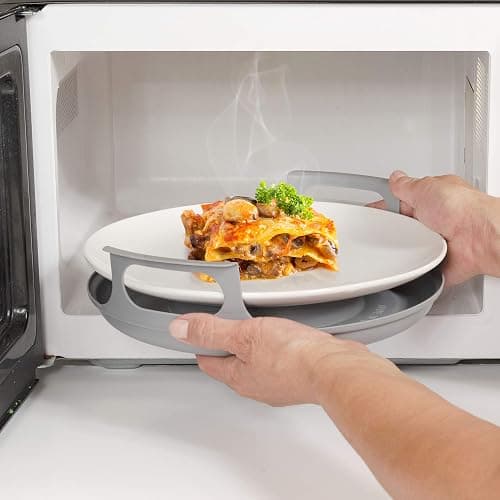 Handy Gourmet Microwave Cool Caddy w/ Handles - Carrying Tray for Bowls, Plates thumbnail 2