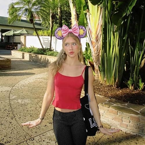 DRESHOW Oreilles de Souris Arc Bandeaux Paillettes Décoration de Fête Cosplay Costume pour Filles et Femmes thumbnail 7