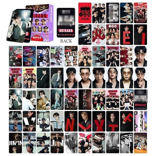 Micmieib 60Pcs 5th Album ARIRANG Photocards Lomo Card Merch Cards Gifts for Boys and Girls Birthdays Party Celebration Decoration thumbnail 2