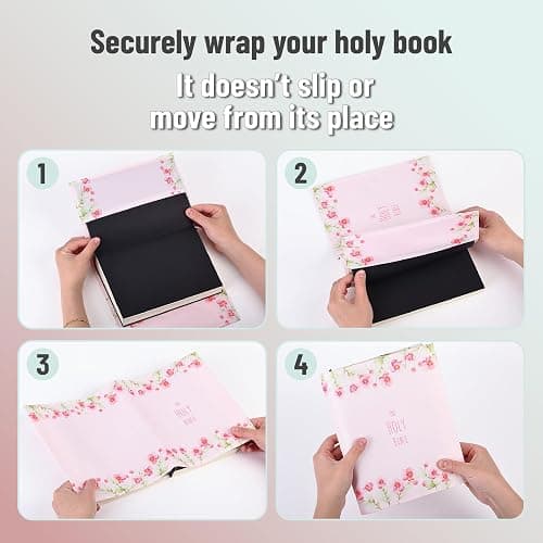 Mr. Pen- Bible Book Cover, 8.5" x 7.5", Bible Sleeve Cover, Book Covers for Bibles, Book Covers for Soft Cover Books thumbnail 4