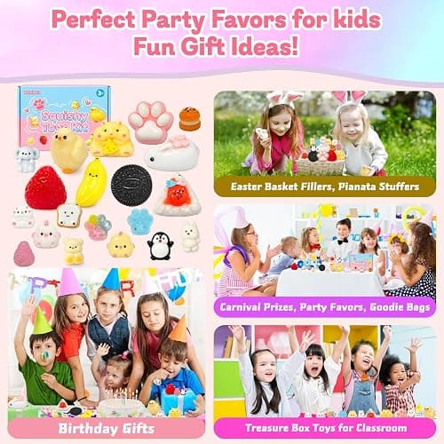 20Pcs Taba Squishy Toys Kit, Cute Fidget Toys Squeeze Toys Stress Relief Sensory Party Favors, Birthday Gifts Toys for Kids 3-6-8-10 thumbnail 8