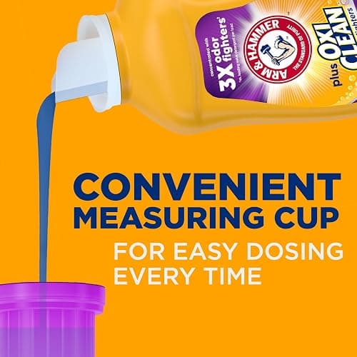 ARM & HAMMER Plus OxiClean Odor Blasters Fresh Burst, 77 Loads Liquid Laundry Detergent, 100.5 Fl oz thumbnail 9