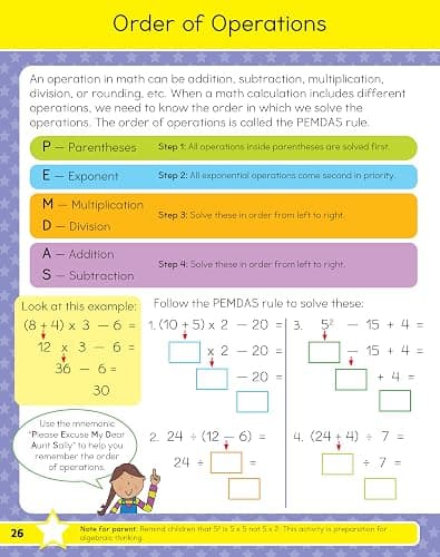 Fifth Grade Math Workbook for Kids Ages 10-11: Over 75 Activities - Number Skills, Algebra, Fractions, Geometry, Measurement and Data and more thumbnail 7