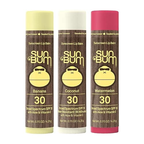 Sun Bum SPF 30 Sunscreen Lip Balm 3 Flavor Variety Pack - Coconut, Banana, Watermelon - Moisturizing Aloe Vera and Vitamin E - Vegan and Cruelty Free - UVA/UVB Lip Protection - 0.15 oz, 3 count thumbnail 6