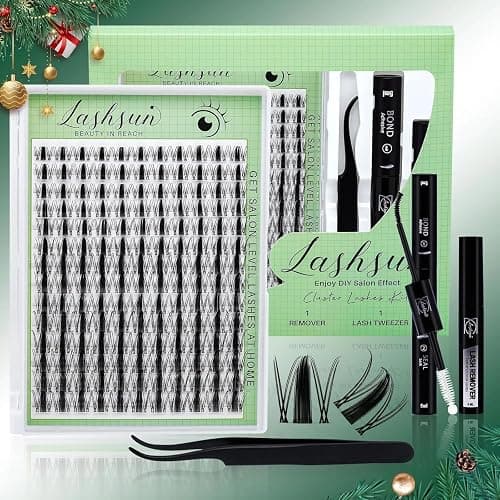 LASHSUN Fairy Lash Clusters Kit Manga Lash Wet-Look Spiky DIY Home or Travel Cluster Eyelash Extensions Pestañas Postizas Naturales Invisible Lash Band+Lash Bond&Seal,Tweezers (Fairy Kit) thumbnail 8