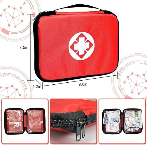 Travel-First Aid-Kit Car-Home 300PCS Survival-Kit Outdoor-Adventure - Small Portable Red Emergency Essential Sets Office Hiking Camping Business Public Must Have First Aid Gear Equipment 1st Aid thumbnail 7