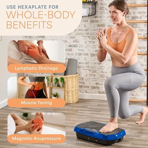 Lifepro Vibration Plate Exercise Machine with Magnetic Acupoints - Full Body Vibration Platform for Beginners and Recovery - Ideal Lymphatic Drainage Massager for Muscle Toning and Overall Fitness thumbnail 2