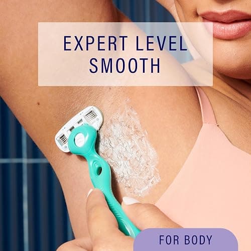 Schick Hydro Silk Sensitive Razor Blade Refills,| 5-Blade Sensitive Skin Razors for Women | Womens Razor Refills for-Sensitive Skin,6 Count (Pack of 2) thumbnail 3