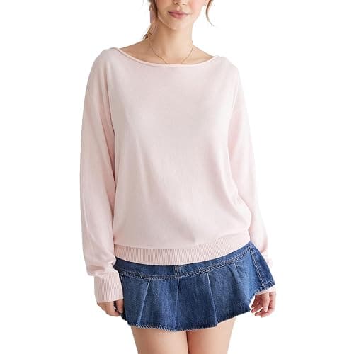 Aeropostale Women's Off The Shoulder Sweater - Image 1