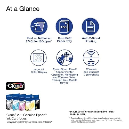 Epson Expression Home XP-5200 Wireless Color All-in-One Inkjet Printer | Print, scan, copy; up to 14 ppm, auto 2-sided, borderless photo printing; ideal for home and everyday use thumbnail 3