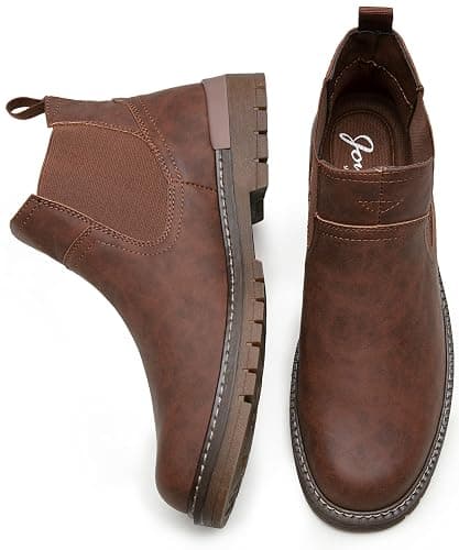 Jousen Chelsea Boots Casual Slip On Ankle Waterproof Mens Boots thumbnail 7