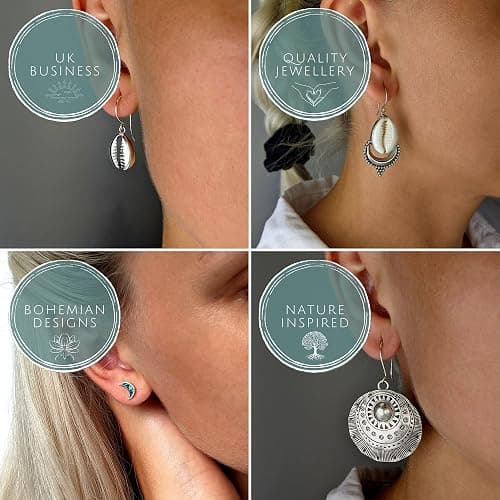 81stgeneration Hand-Carved Mother of Pearl Long Bird Wing Feather Dangle Earrings With 925 Sterling Silver Hooks - Extra Large Angel Wing Earrings - Unique Tribal Statement Jewelry for Women thumbnail 3