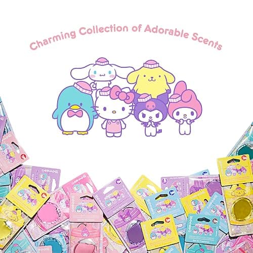 Hello Kitty and Friends Car Air Freshener (My Melody - Cherry Lollipop) Hanging Gel Area Deodorizer, Long-Lasting Car Scents Air Freshener, Cute Automotive Sanrio Accessories Decor, 2-Pack thumbnail 5