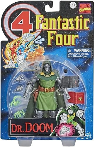 Marvel Vintage Series 6-inch Scale Dr. Doom Fantastic 4 Action Figure Toy, 10 Accessories, Marvel Super Hero Collectible Series, Ages 4 and Up - Image 1
