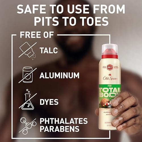 Old Spice Whole Body Deodorant Spray for Men, Aluminum Free, Fiji Scent, 24/7 Odor Protection, 24/7 Lasting Freshness, Dermatologist Tested, Gentle on Skin, Safe to Use All Over, 3.5 oz thumbnail 3