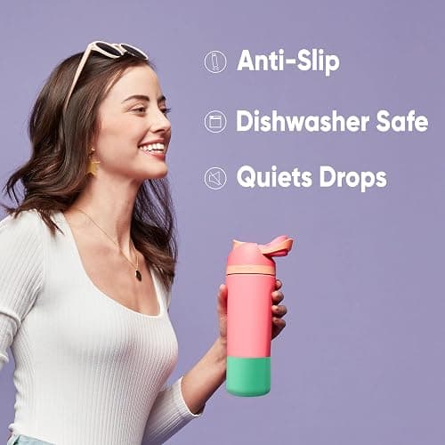 Owala FreeSip 32-oz Insulated Stainless Steel Water Bottle Bundle with Silicone Boot thumbnail 7