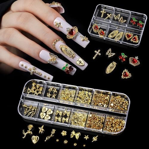 Teenitor Square Nail Tips with Nail Charms Nail Art Brushes, 240pcs XXL Fake Nails with Nail Stand for Extensions, Clear Acrylic Nail Tips Gel Nails Long Full Coverage thumbnail 4