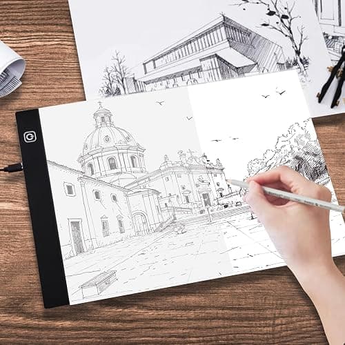 Crehatos 8.5" x 11" Tracing Paper, Translucent Tracing Pad, 100 Sheets 38lb/60gsm Vellum Art Paper thumbnail 2