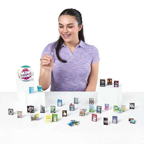Mini Brands Books, Real Miniature Book Brands Collectible Toy, Capsules of 5 Mystery Miniature Books with real readable pages and Accessories for Kids, Teens, Adults (Single Capsule) thumbnail 6