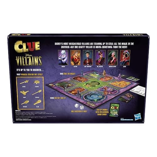 Hasbro Gaming Clue: Disney Villains Edition Board Game for Kids Ages 8+, 2-6 Players (Amazon Exclusive) thumbnail 5
