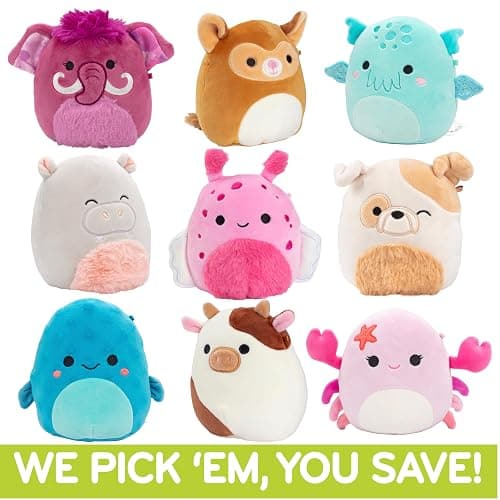 Squishmallows Mystery 5-Inch 3-Squish Value Pack - Get Three Mini Official Jazwares 5" Plush for Less - Collectible Soft & Squishy Stuffed Animal Toy - Gift Set for Kids, Girls Boys thumbnail 2