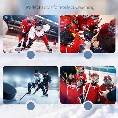 Magnetic Electronic Hockey Coaching Boards – 16 inch LCD Hockey Coaching Board, Portable Erasable Pro Strategy Board for Training Teaching Competition Command,Tactical Drawing Tablet Coach Gifts thumbnail 6