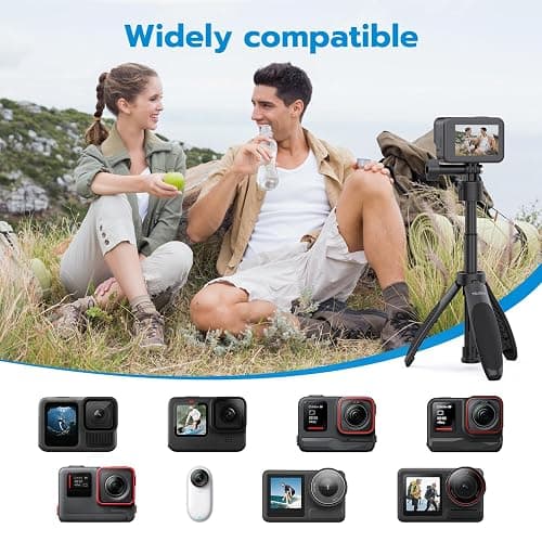 TELESIN 40cm/15.75'' Selfie Stick Tripod, Quick Release Portable Vlog Camera Selfie Stick Handle Grip Monopod for GoPro 13 12 11 10 Max/Insta360 X5/AKASO/DJI Osmo Action 6 5 pro Osmo Nano Accessories thumbnail 7