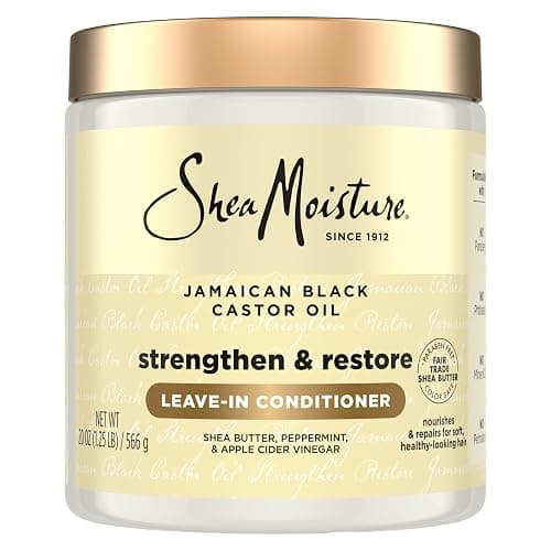 SheaMoisture Leave In Conditioner, Jamaican Black Castor Oil to Soften, Detangle & Reduce Breakage, 20 oz - Image 1