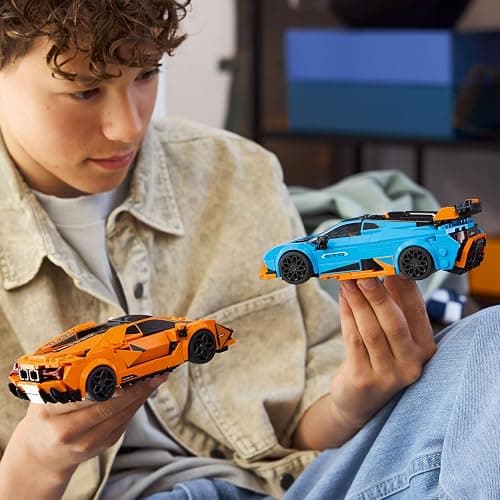 LEGO Speed Champions Lamborghini Revuelto & Huracán STO Car Toys - Building Toy for Pretend Play for Boys & Girls, Ages 10+ - Model Car Kit Display - Gift Idea for Kids - 77238 thumbnail 4