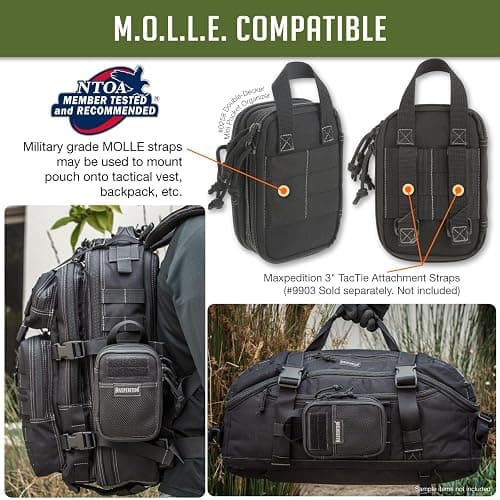 MAXPEDITION Double-Decker Pocket Organizer, Tactical Tool Pouch for Organization, EDC Pouch for Everyday Carry thumbnail 6