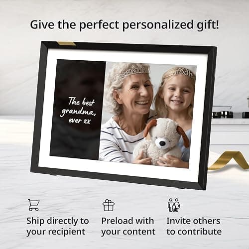 Nixplay AI-Enhanced Digital Picture Frame | Stunning HD Touch Screen Display | Perfect Digital Picture Frame for Gifting | Auto-Rotation Feature, Securely Share Photos/Videos via Email or App | 10.1" thumbnail 6