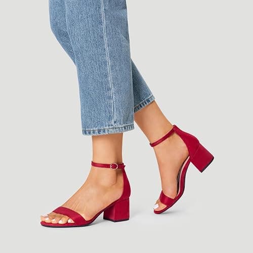 DREAM PAIRS Womens Low-Chunk Low Heel Pump Sandal thumbnail 2