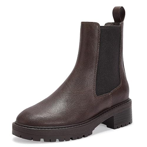 CosyFever Women's Chelsea Boots Ankle Booties With low Heel pull on For 2025 Fall Winter - Image 1