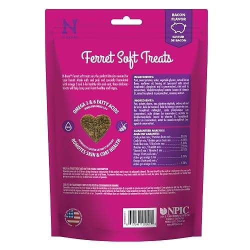 N-Bone 1 Pouch Ferret Soft Treats Bacon Flavor, 3 Oz (Pack of 2) thumbnail 2