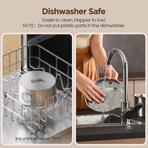 Cat Water Fountain Stainless Steel: 2.6L Cat Fountain for Drinking - Pet Water Fountain for Cats Indoor - Automatic Pet Water Dispenser Bowl - Best Auto Feeding Supplies Gift for Small Dog Large Kitty thumbnail 7