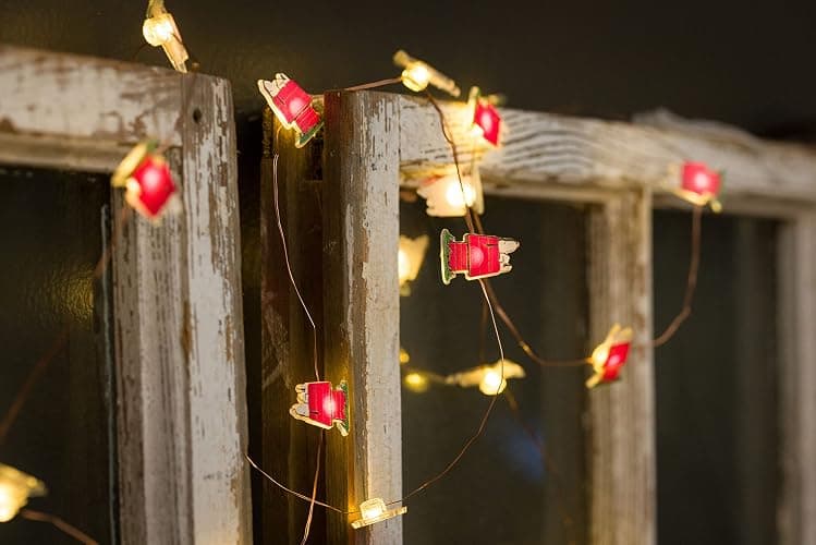 Silver Buffalo Peanuts Snoopy 20ct Decorative String Lights, 7 Feet Long, Warm White LED thumbnail 2