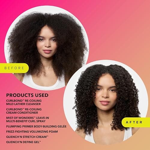 DevaCurl Quench'n Gel & Cream - Define Gel Strong Hold Non-Crunch Styler & Cream Mositurizing Defining Curl Cream Bundle thumbnail 4