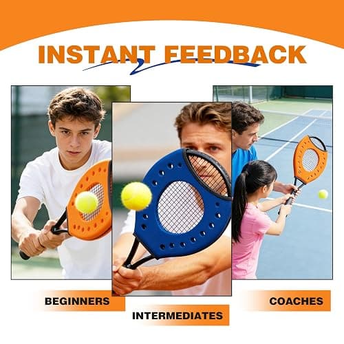 MR Sweet Spot Trainer, Tennis Racket Sweet Spot Trainer Protection Cover, Tennis Pointer Swing Training Aid Protection Cover Swing Training Aid for Starter, Set of 2 thumbnail 8