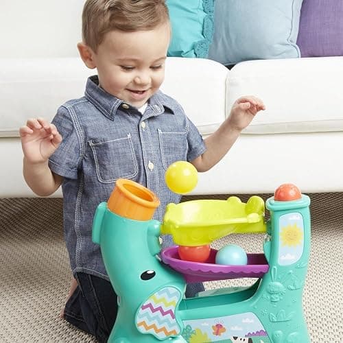 Playskool Chase 'N Go Ball Popper Toy for Active Babies and Toddlers with 4 Colorful Balls For Boys Girls and Kids Ages 9, 10, 11, 12 Months and Up thumbnail 9