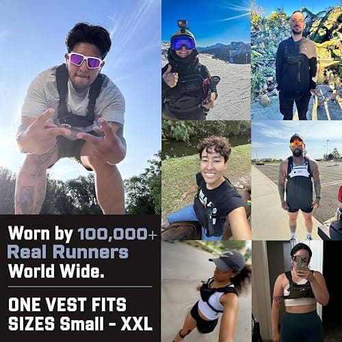 MVRK Water Resistant Running Vest Chest Pack, Phone Holder for Running, Lightweight Training Pack with Reflective Detail thumbnail 9