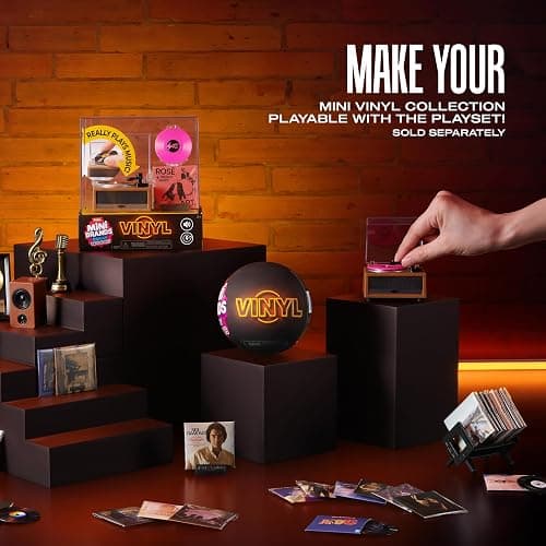 Mini Brands Really Works Vinyl Capsule Series 1 (2 Pack) By ZURU | 8 playable mini vinyls spin & play, music accessories, trending artists, works on Mini Brands Vinyl Player, collector gift thumbnail 5