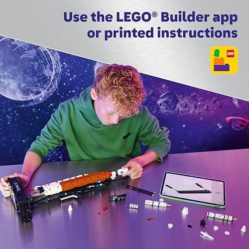 LEGO Technic NASA Artemis Space Launch System Rocket Building Toy for Boys & Girls - STEM Learning & Space Toy W/3-Stage Launch Function for Kids, Ages 9+ - Idea for Birthdays - 42221 thumbnail 6