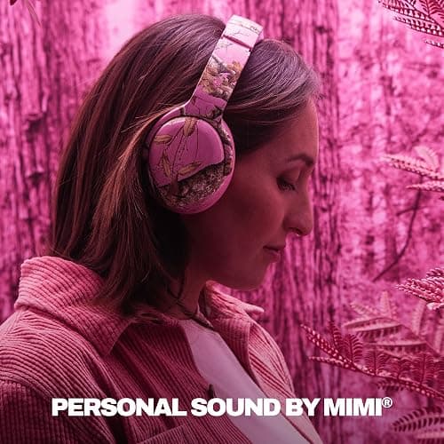 Skullcandy Crusher ANC 2 Wireless Over-Ear Bluetooth Headphones with Multi-Sensory Bass, Active Noise Cancelling, Up to 60 Hours Battery, Microphone for iPhone Android - Realtree Edge Colors Pink thumbnail 5