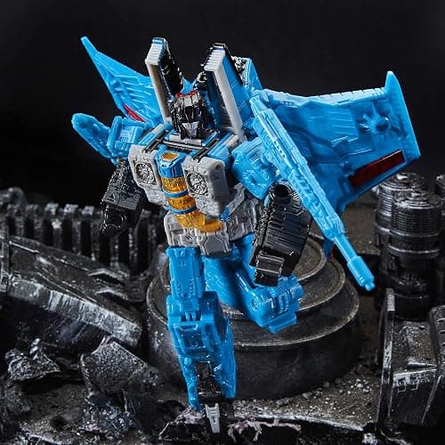 Transformers Toys Generations War for Cybertron Voyager WFC-S39 Thundercracker Action Figure - Siege Chapter - Adults and Kids Ages 8 and Up, 7-inch | Transformers Siege War For Cybertron 7 Inch Action Figure Voyager Class - Thundercracker thumbnail 2