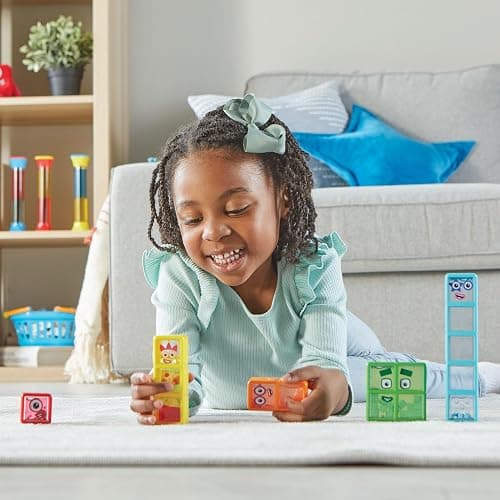 hand2mind Numberblocks One to Five Sensory Bottles, Numbers for Toddlers, Counting Toys, Calming Sensory Fidget Toys, Calm Down Corner Supplies, Social Emotional Learning, Birthday Gifts for Kids thumbnail 2