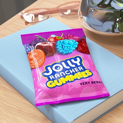 JOLLY RANCHER Gummies Very Berry Fruit Flavored Candy Bag, 6.5 oz | Very Berry Gummies with Blue Raspberry, Wild Strawberry, Black Cherry, Blackberry and Wild Berry Flavors, 6.5 oz thumbnail 6