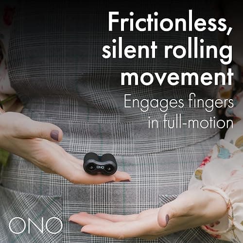 ONO Roller - Handheld Fidget Toy for Adults | Help Relieve Stress, Anxiety, Tension | Promotes Focus, Clarity | Compact, Portable Design (Junior Size/ABS Plastic, Black) thumbnail 4